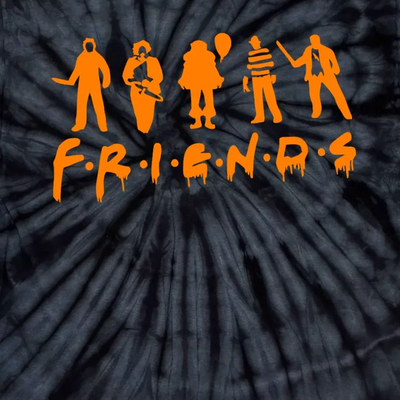 Friends Scary Horror Halloween Tie-Dye T-Shirt