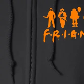 Friends Scary Horror Halloween Full Zip Hoodie