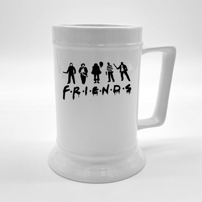 Friends Scary Horror Halloween Front & Back Beer Stein