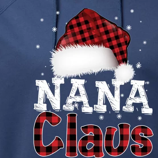 Fun Santa Hat Christmas Costume Family Matching Nana Claus Performance Fleece Hoodie