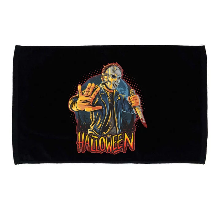 Funny Scary Halloween Jason Microfiber Hand Towel