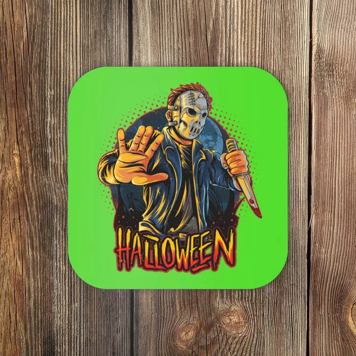 Funny Scary Halloween Jason Coaster