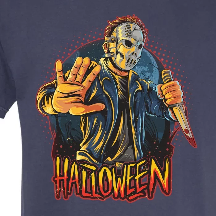 Funny Scary Halloween Jason Garment-Dyed Heavyweight T-Shirt