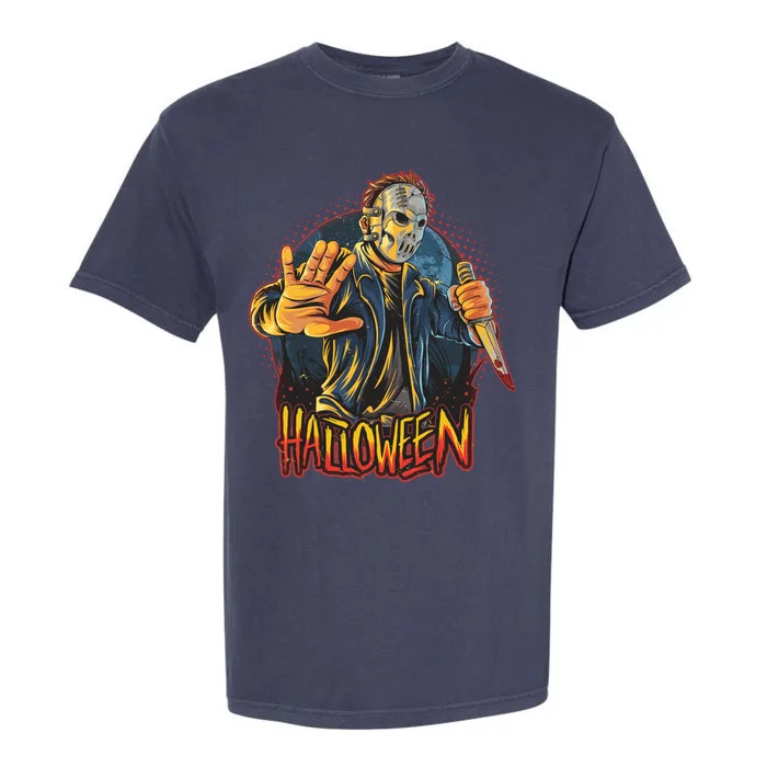 Funny Scary Halloween Jason Garment-Dyed Heavyweight T-Shirt