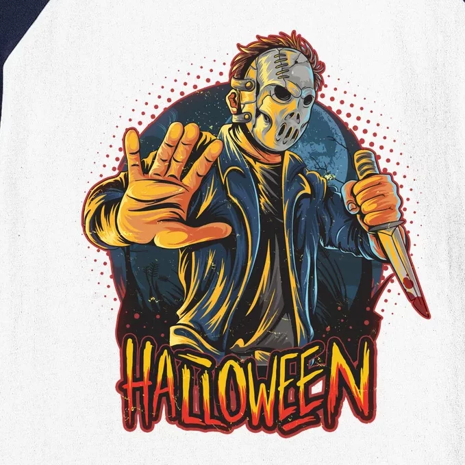 Funny Scary Halloween Jason Baseball Sleeve Shirt