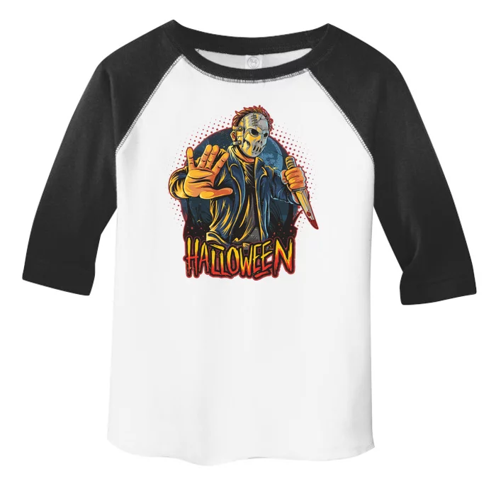 Funny Scary Halloween Jason Toddler Fine Jersey T-Shirt