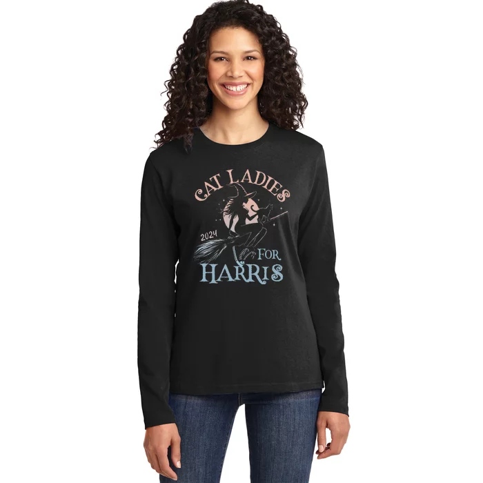 Funny Salem Hex Patriarchy Witches For Kamala Harris Sisters Ladies Long Sleeve Shirt