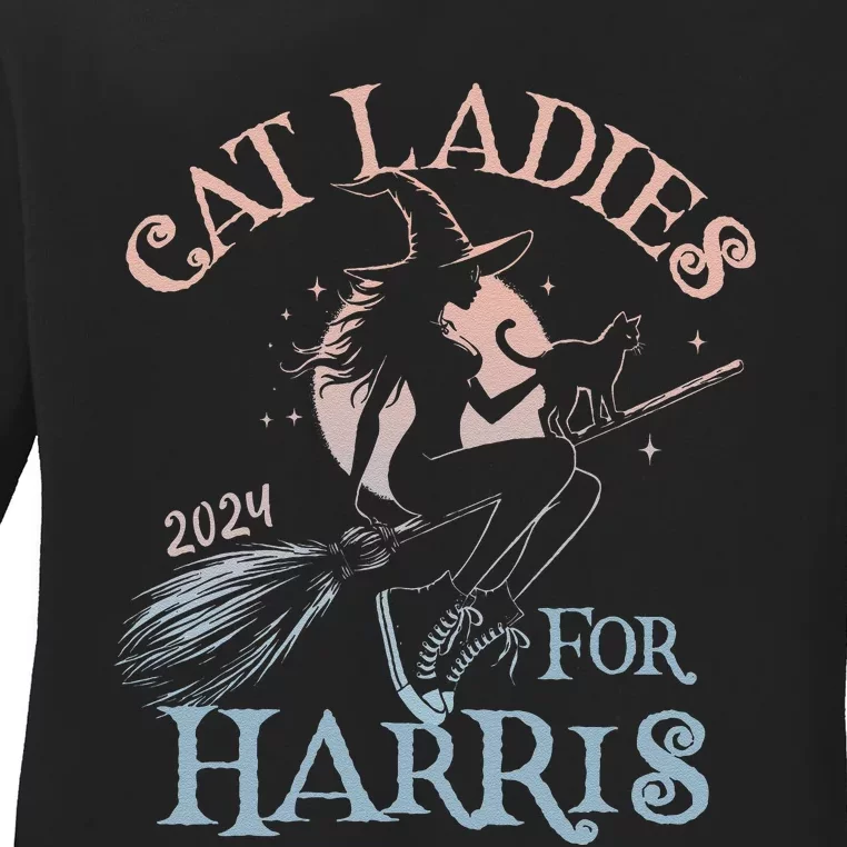 Funny Salem Hex Patriarchy Witches For Kamala Harris Sisters Ladies Long Sleeve Shirt