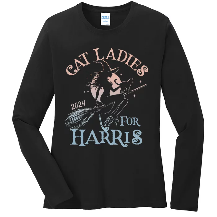 Funny Salem Hex Patriarchy Witches For Kamala Harris Sisters Ladies Long Sleeve Shirt