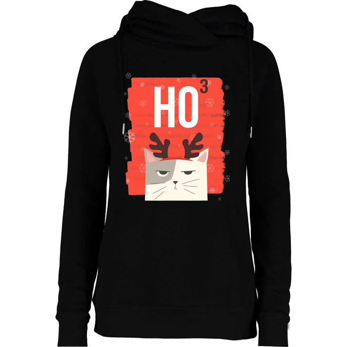 Funny Sarcastic Ho3 Ho Ho Ho Christmas Womens Funnel Neck Pullover Hood