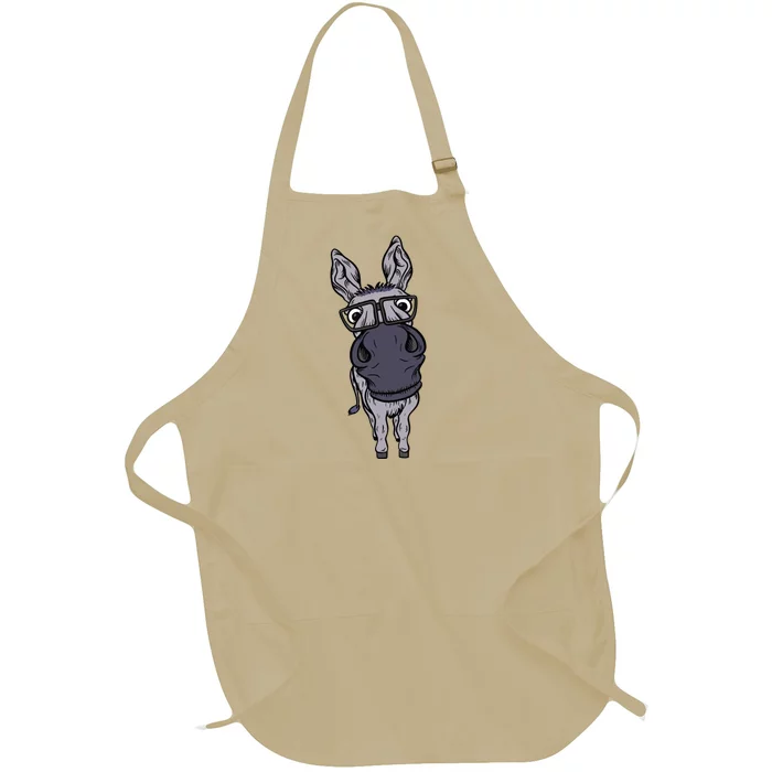 Funny Smart House Donkey Farm Horse Mule Pack Animal Donkey Full-Length Apron With Pocket