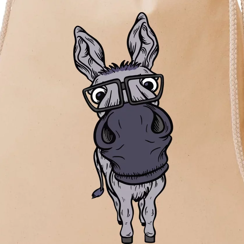 Funny Smart House Donkey Farm Horse Mule Pack Animal Donkey Drawstring Bag