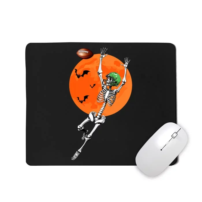 Football Skeleton Halloween Football Player Mousepad