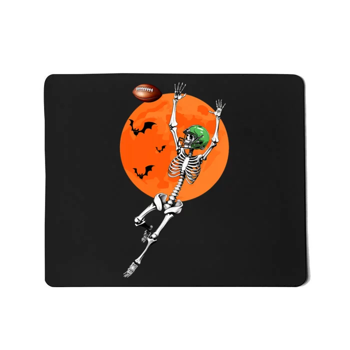 Football Skeleton Halloween Football Player Mousepad