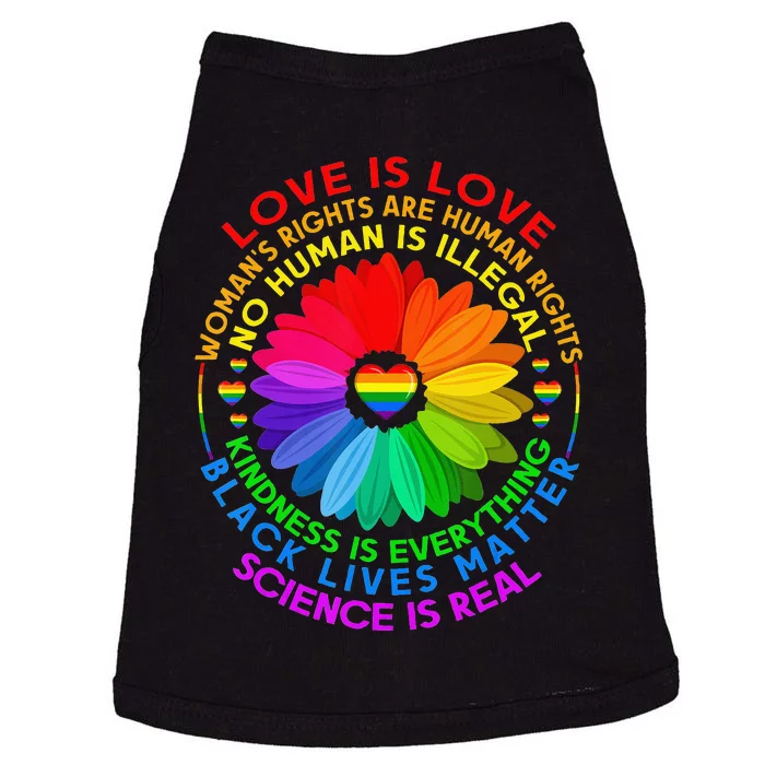 Funny Science Is Real BLM LGBT Pride Black Lives Matter Doggie Tank