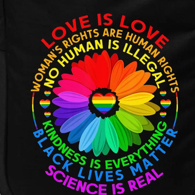 Funny Science Is Real BLM LGBT Pride Black Lives Matter Impact Tech Backpack