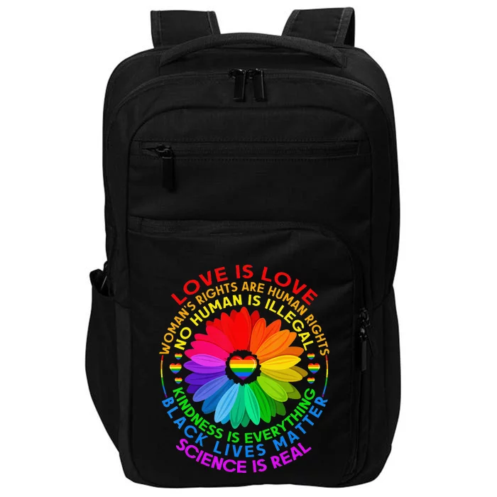 Funny Science Is Real BLM LGBT Pride Black Lives Matter Impact Tech Backpack