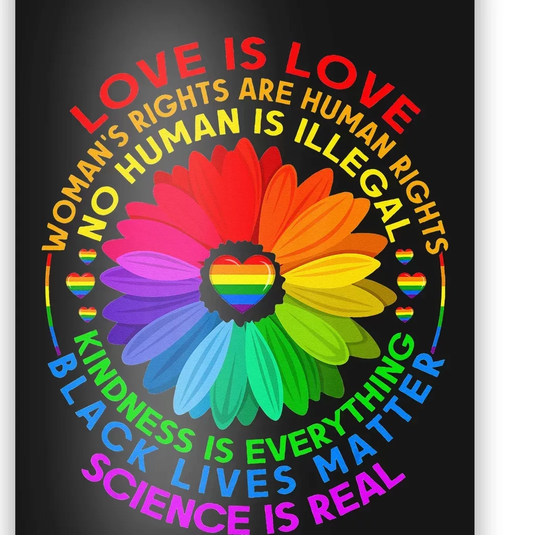 Funny Science Is Real BLM LGBT Pride Black Lives Matter Poster