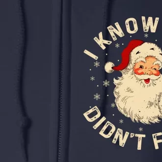 Funny Santa I Know You DidnT Floss Dentist Dental Christmas Full Zip Hoodie