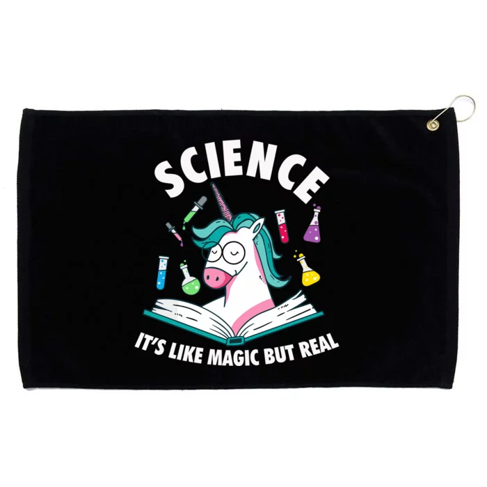 Funny Science Is Like Magic But Real Unicorn Funny Science Grommeted Golf Towel