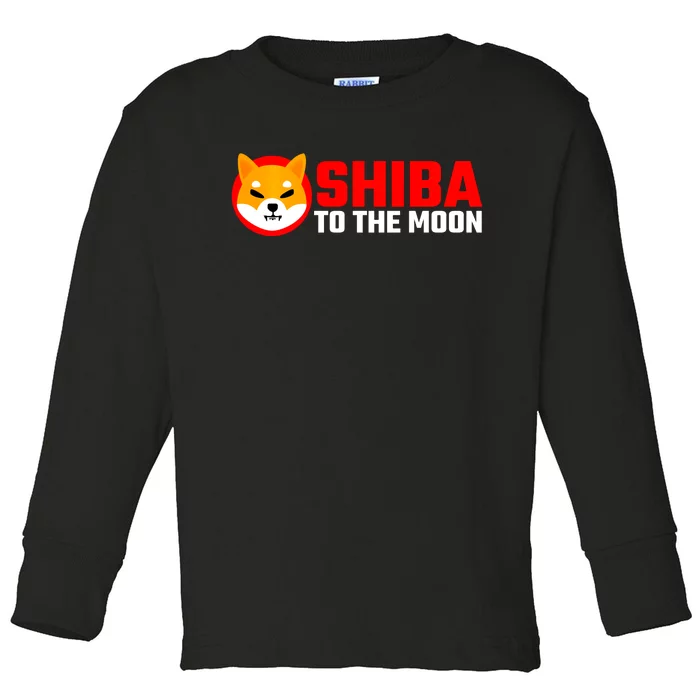 Funny Shiba Inu Token Dogecoin Killer Crypto Hodler Toddler Long Sleeve Shirt