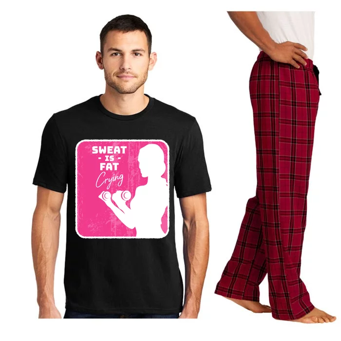 Fitness Sweat Is Fat Crying Gift Pajama Set