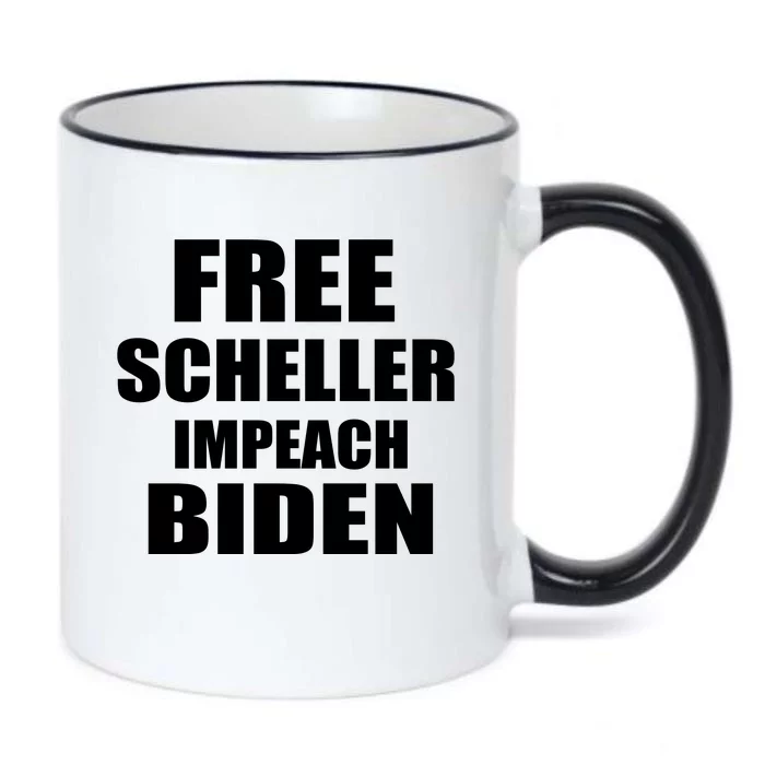 Free Scheller Impeach Biden Black Color Changing Mug