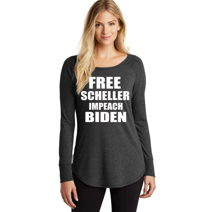 Free Scheller Impeach Biden Women's Perfect Tri Tunic Long Sleeve Shirt