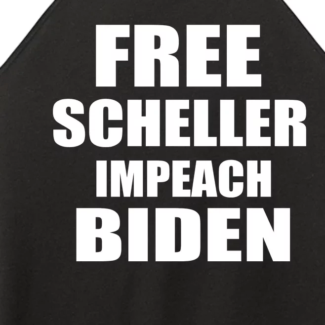 Free Scheller Impeach Biden Women’s Perfect Tri Rocker Tank