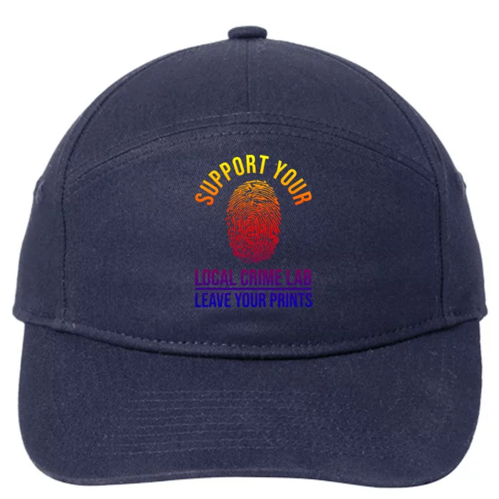 Forensic Science Investigator Gift Forensic Scientist Gift 7-Panel Snapback Hat