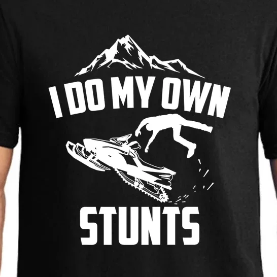 Funny Skiing I Do My Own Stunts Jet Ski Lover Gift For Skier Pajama Set