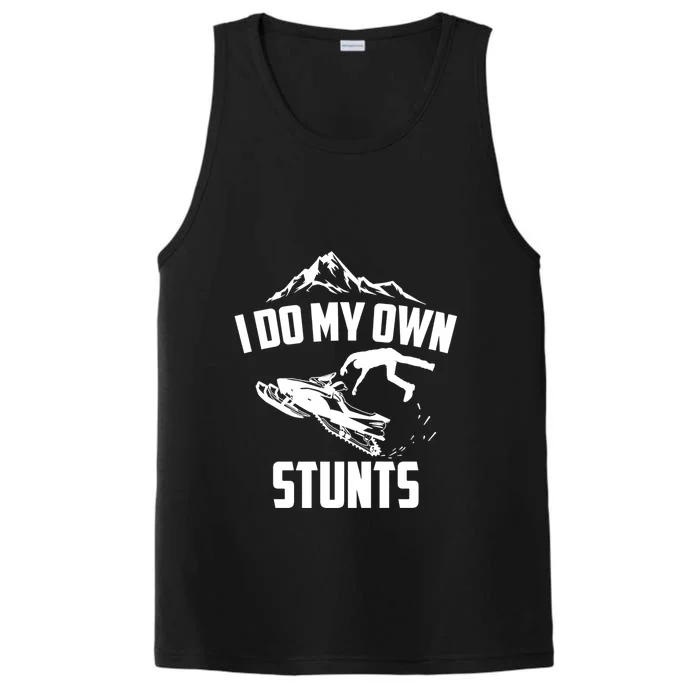 Funny Skiing I Do My Own Stunts Jet Ski Lover Gift For Skier Performance Tank