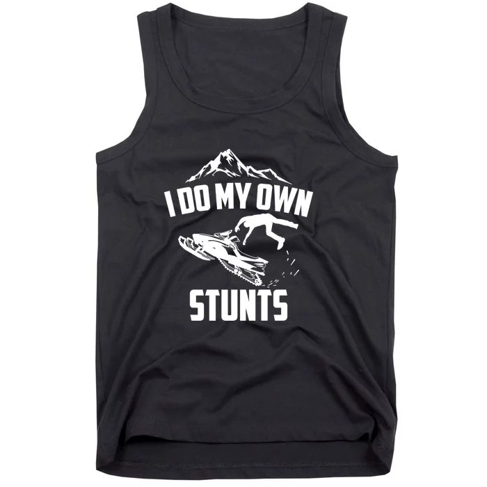 Funny Skiing I Do My Own Stunts Jet Ski Lover Gift For Skier Tank Top