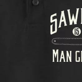 Funny Sawdust Is Funny Chainsaw Lumberjack Dry Zone Grid Performance Polo