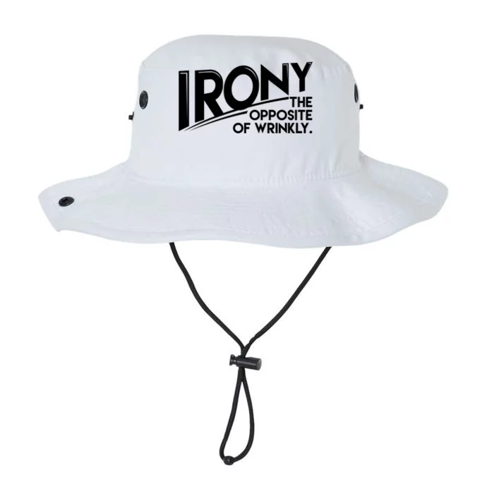 Funny Sarcastic Irony The Opposite Of Wrinkly Gift Legacy Cool Fit Booney Bucket Hat