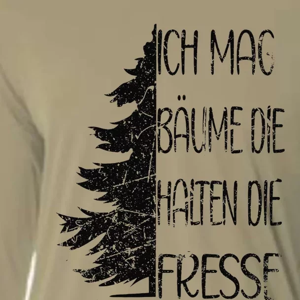 Funny Saying Ich Mag BäUme Die Halten Die Fresse Grunge Cooling Performance Long Sleeve Crew