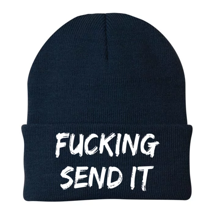 F!king Sent It Knit Cap Winter Beanie