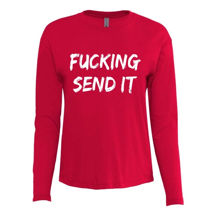 F!king Sent It Womens Cotton Relaxed Long Sleeve T-Shirt