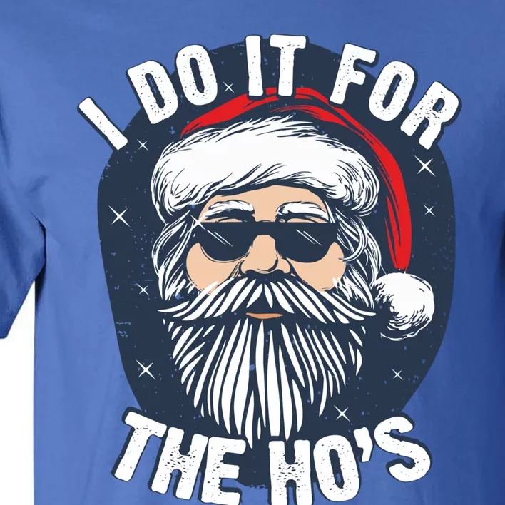 Funny Santa I Do It For The HoS Inappropriate Christmas Gift Tall T-Shirt