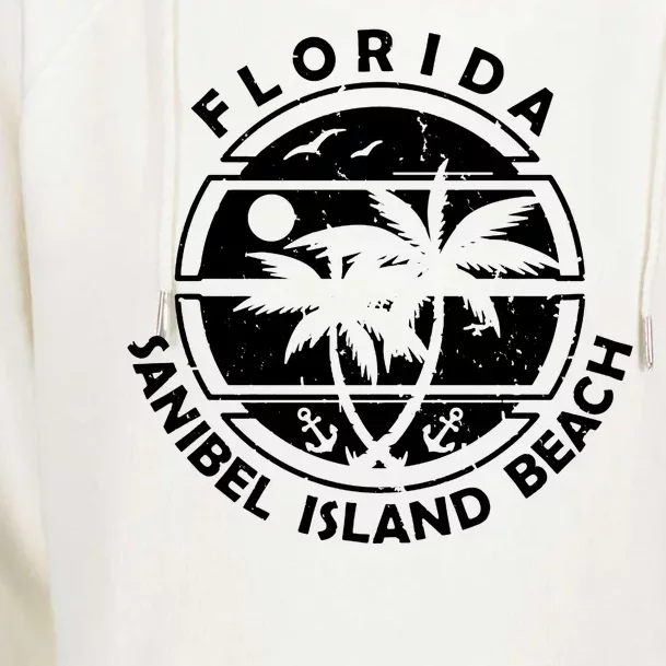 Florida Sanibel Island Beach Womens Funnel Neck Pullover Hood