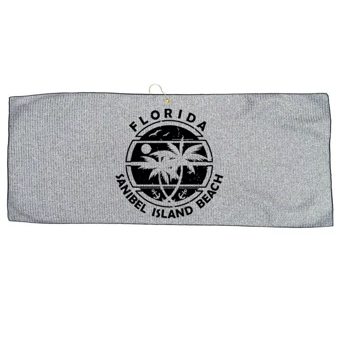 Florida Sanibel Island Beach Large Microfiber Waffle Golf Towel