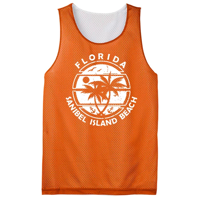 Florida Sanibel Island Beach Mesh Reversible Basketball Jersey Tank