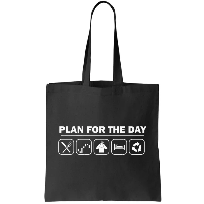 Funny Stock Investing Plan For The Day Crypto Trading Holder Tote Bag