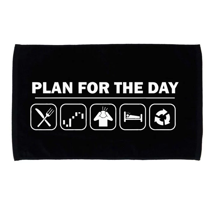 Funny Stock Investing Plan For The Day Crypto Trading Holder Microfiber Hand Towel