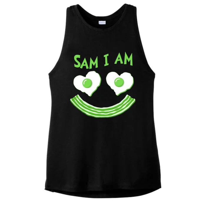 Funny Sam I Am Reading Fan Book Lover Ladies Tri-Blend Wicking Tank