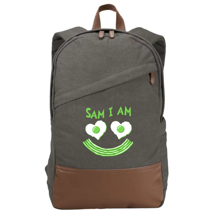 Funny Sam I Am Reading Fan Book Lover Cotton Canvas Backpack