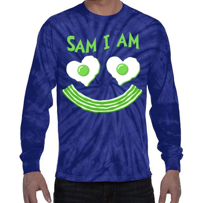 Funny Sam I Am Reading Fan Book Lover Tie-Dye Long Sleeve Shirt