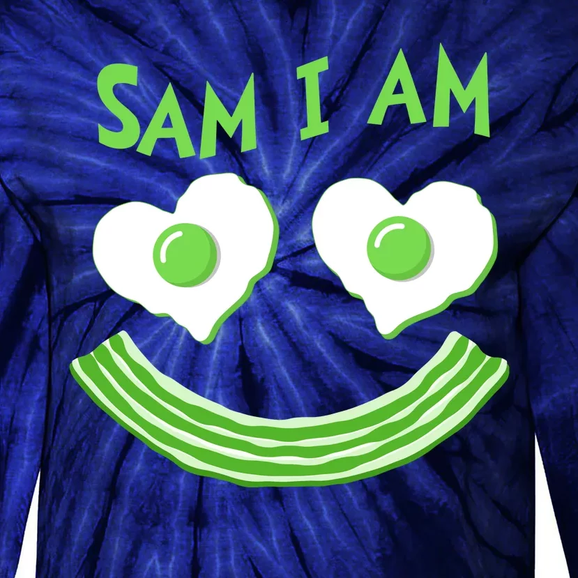 Funny Sam I Am Reading Fan Book Lover Tie-Dye Long Sleeve Shirt