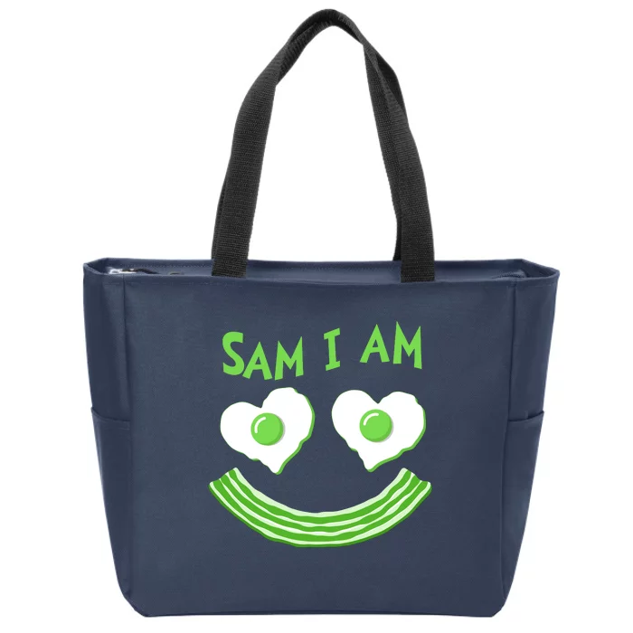 Funny Sam I Am Reading Fan Book Lover Zip Tote Bag