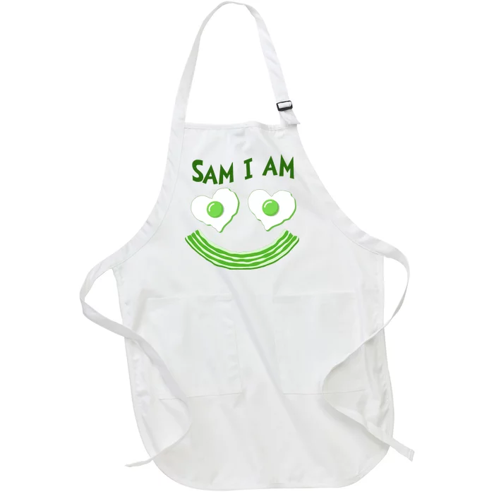 Funny Sam I Am Reading Fan Book Lover Full-Length Apron With Pocket